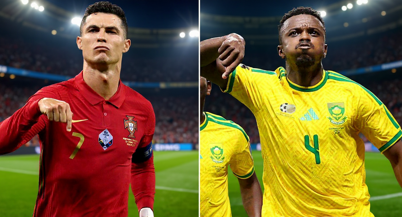 Teboho Mokoena copies Cristiano Ronaldo 'Siuuu' after penalty as South Africa rescue 1-1 draw with Czechia