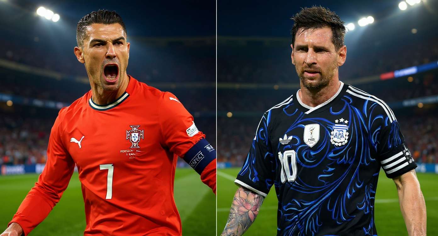 Cristiano Ronaldo scores twice as he becomes first player to score in six World Cups