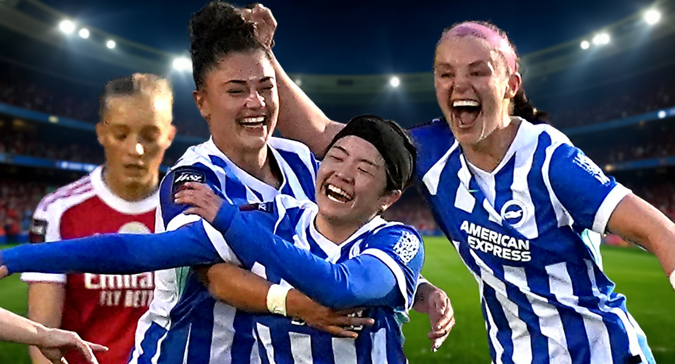 Arsenal draw at Brighton hands Manchester City the WSL title