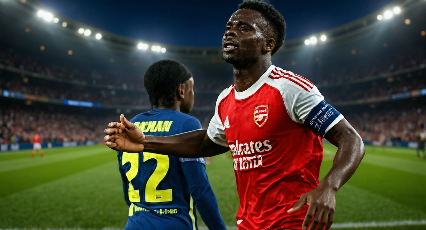 Saka strike sends Arsenal to first Champions League final in 20 years