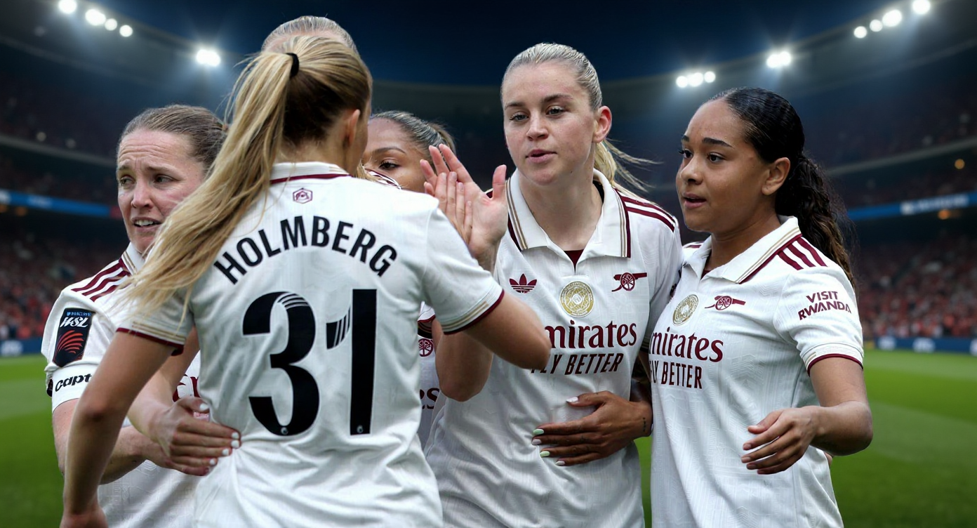 Arsenal move closer to WSL crown with 2-0 win at Aston Villa