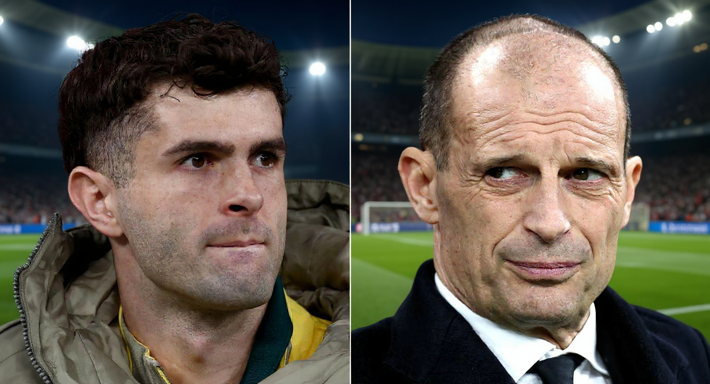 Allegri backs Christian Pulisic but is set to bench him for Sassuolo as Milan tweak attack
