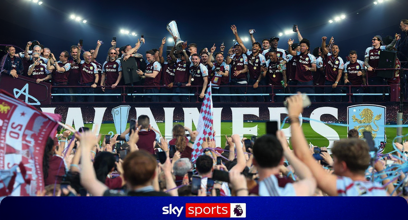 Unai Emery and John McGinn lead Aston Villa celebrations after Europa Conference Leaguewin