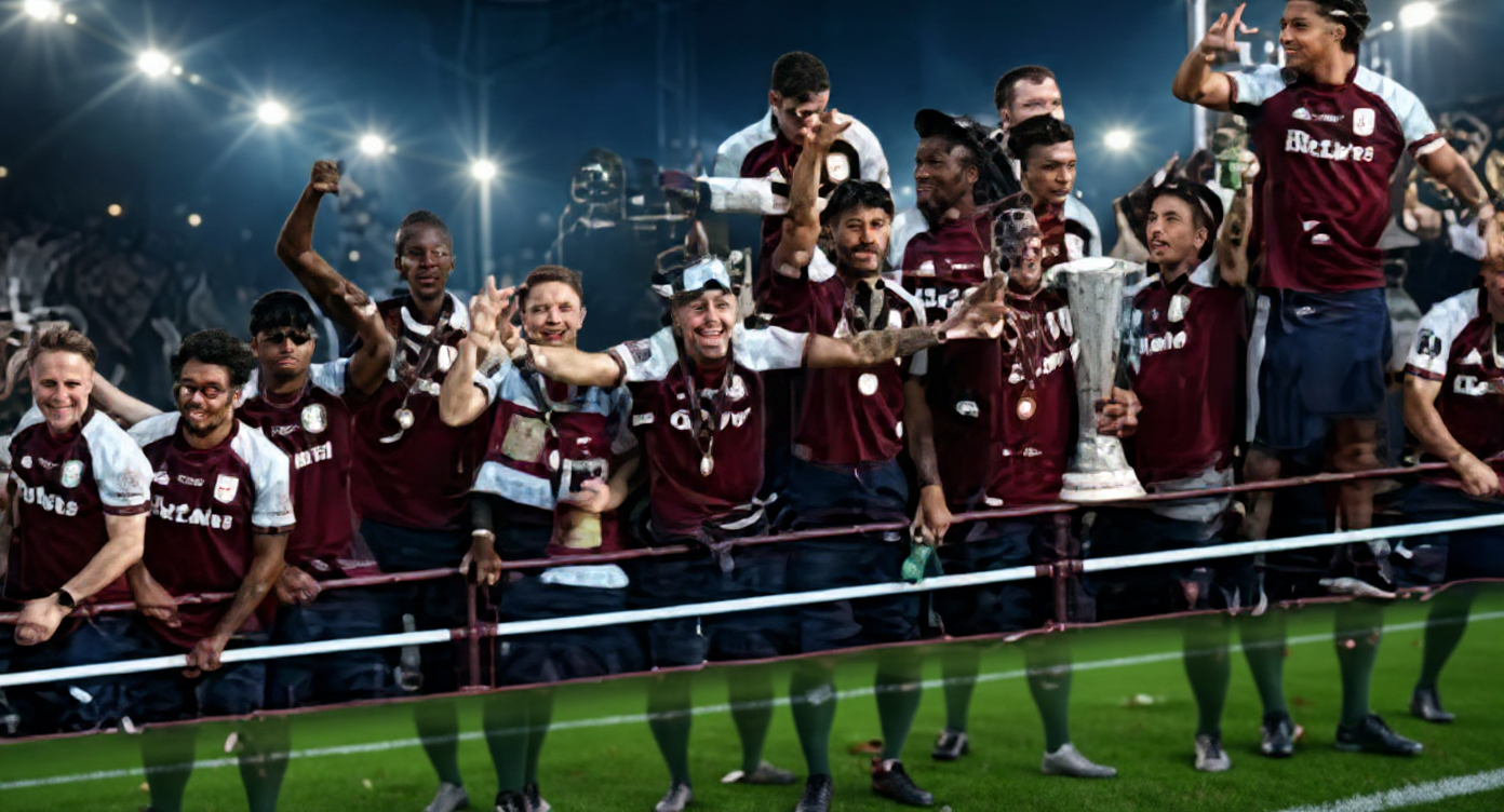 Thousands welcome home triumphant Aston Villa after Europa League victory