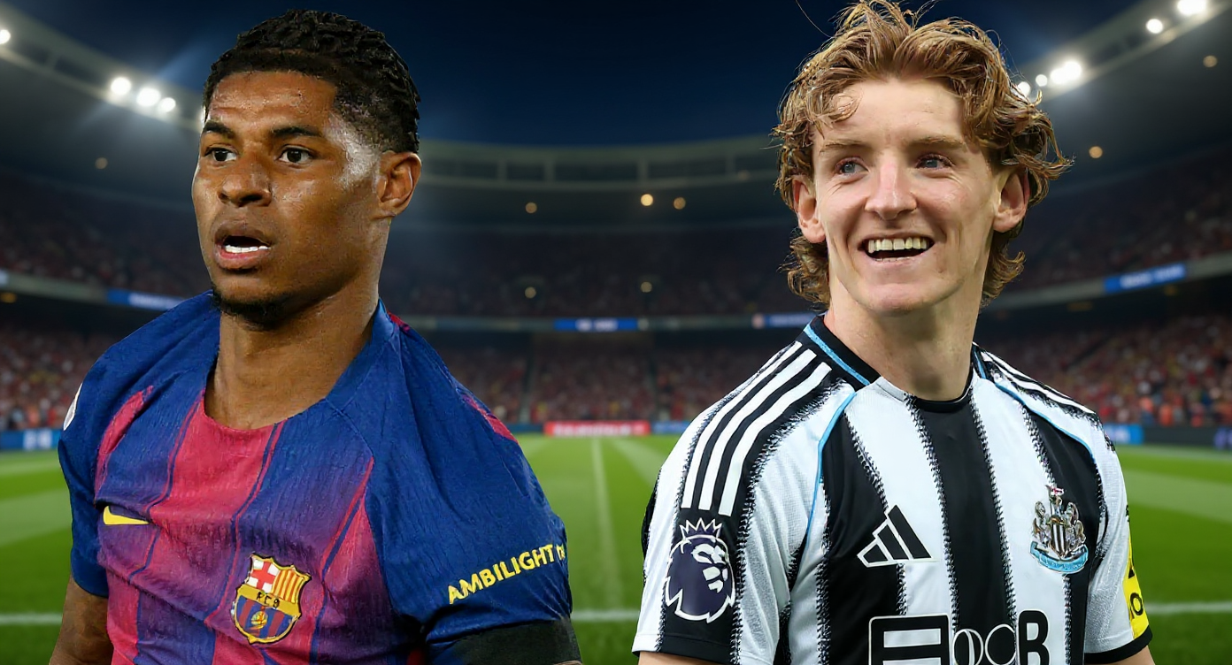 Barcelona target Anthony Gordon as Marcus Rashford move stalls, report says
