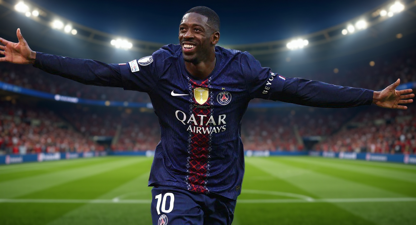 Ousmane Dembélé converts penalty to level PSG 1-1 with Arsenal in Champions League final